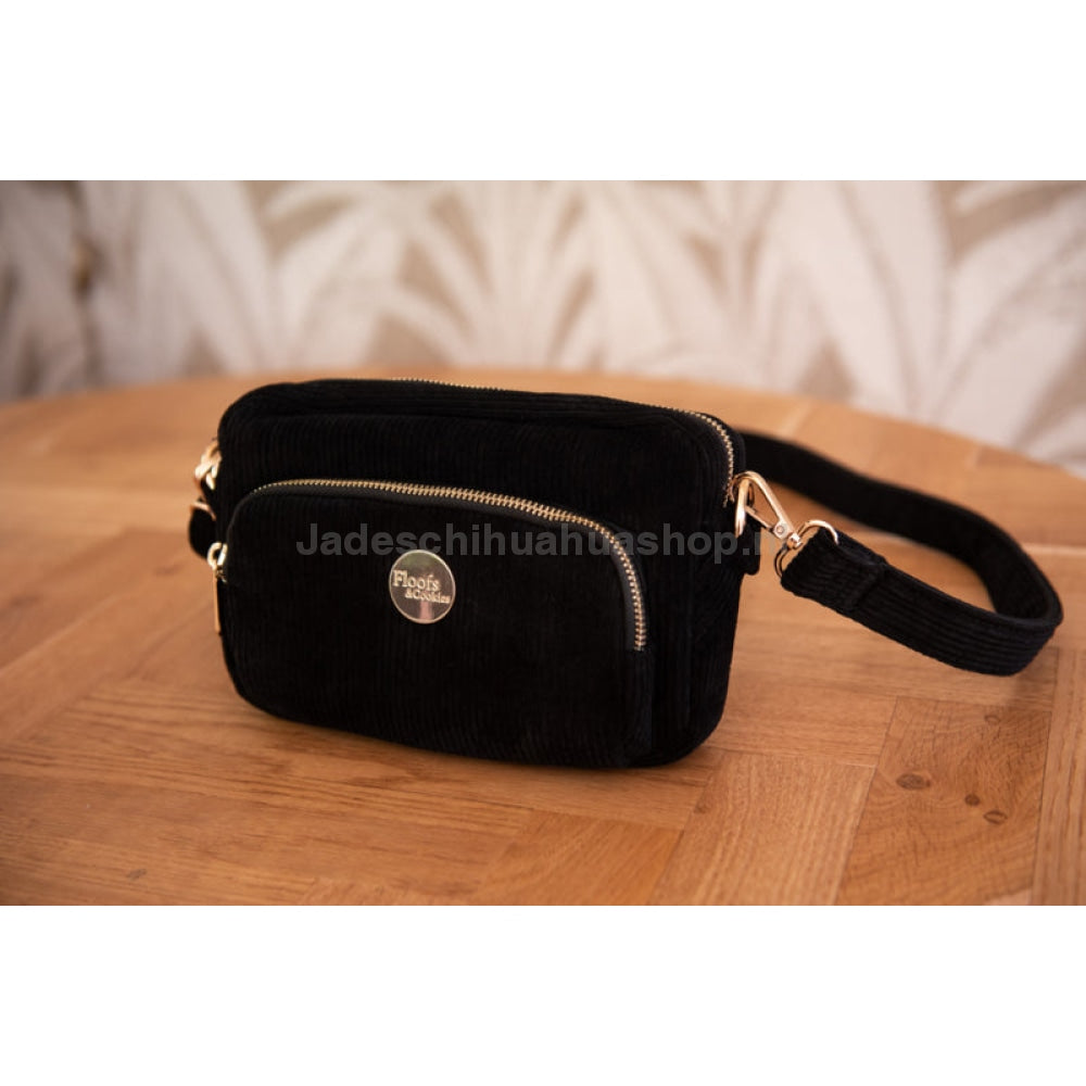 Floofs And Cookies - Fancy Dog Mom Bag Black